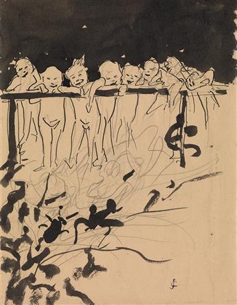 GUSTAVE-JOSEPH CHÉRET (Paris 1838-1894 Paris) Group of 4 drawings.
